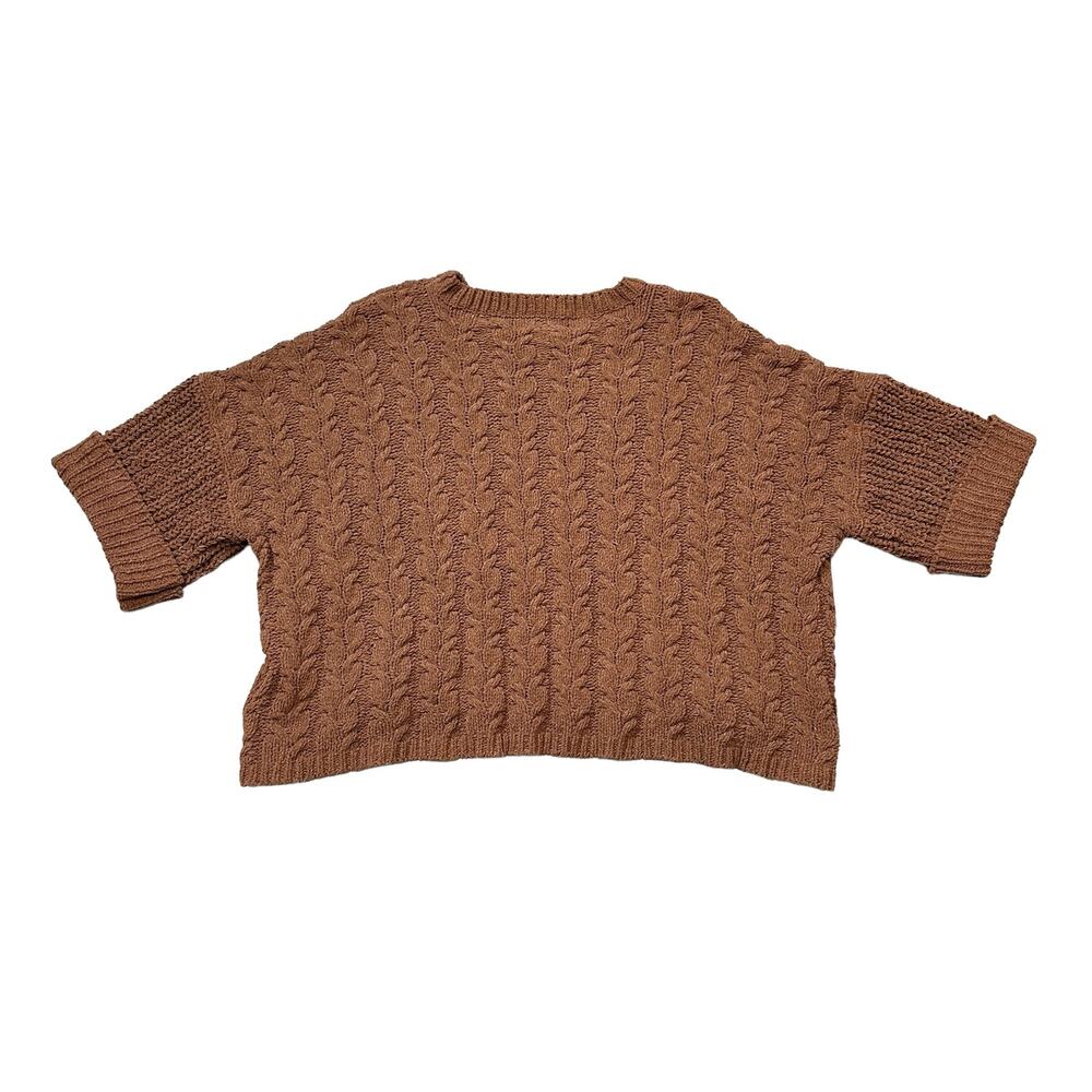 POL Brown Chunky Knit Sweater Women's Size Small Cozy Soft
